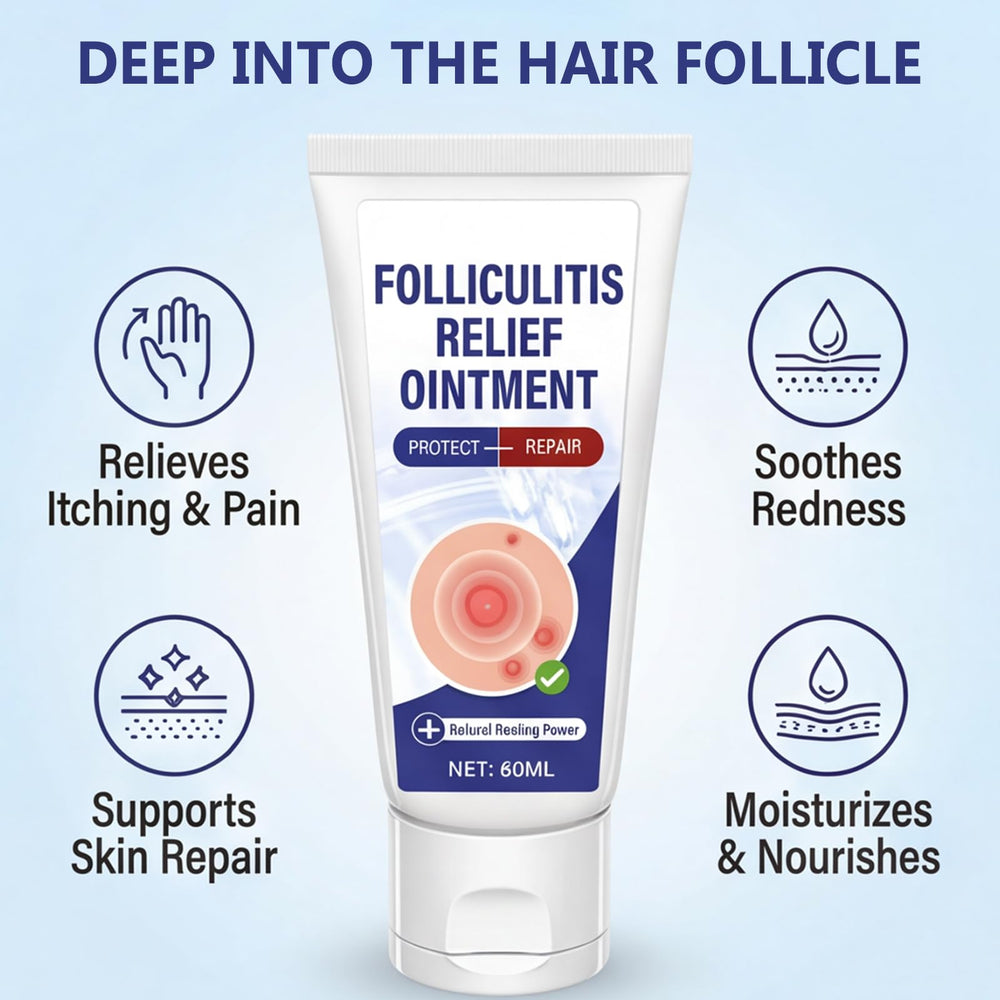 AKQBPN Folliculitis Cream features aloe vera for soothing hydration.
