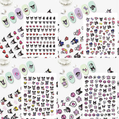 Akutoer anime nails stickers for fun, personalized nail decor.