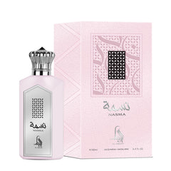 Al Absar Nasma perfume bottle on a vanity for daily freshness and confidence.