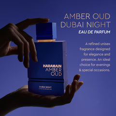Al Haramain Amber Oud box showcases premium packaging for gifting.