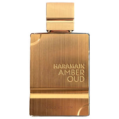 Al Haramain Amber Oud Gold Edition bottle cap close-up, premium design for luxury feel.
