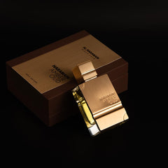 Al Haramain Amber Oud Gold Edition spray application, showing easy daily use.