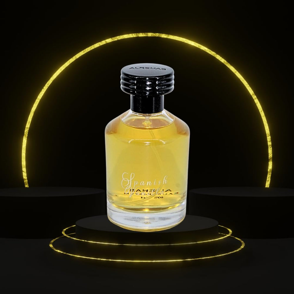 Elegant minimalist packaging of Al-Rehab Spanish Vanilla EDP.