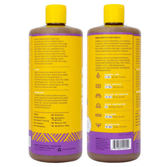 Alaffia Wild Lavender lather image highlighting rich, creamy foam for skin and hair.