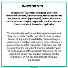 Alaffia Everyday Shea Body Wash Vanilla Mint pour captures the refreshing aroma