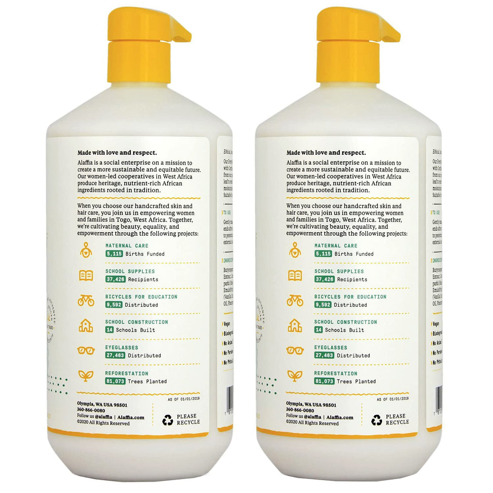 Alaffia EveryDay Shea Conditioner Vanilla Mint aroma enhances sensory hair care