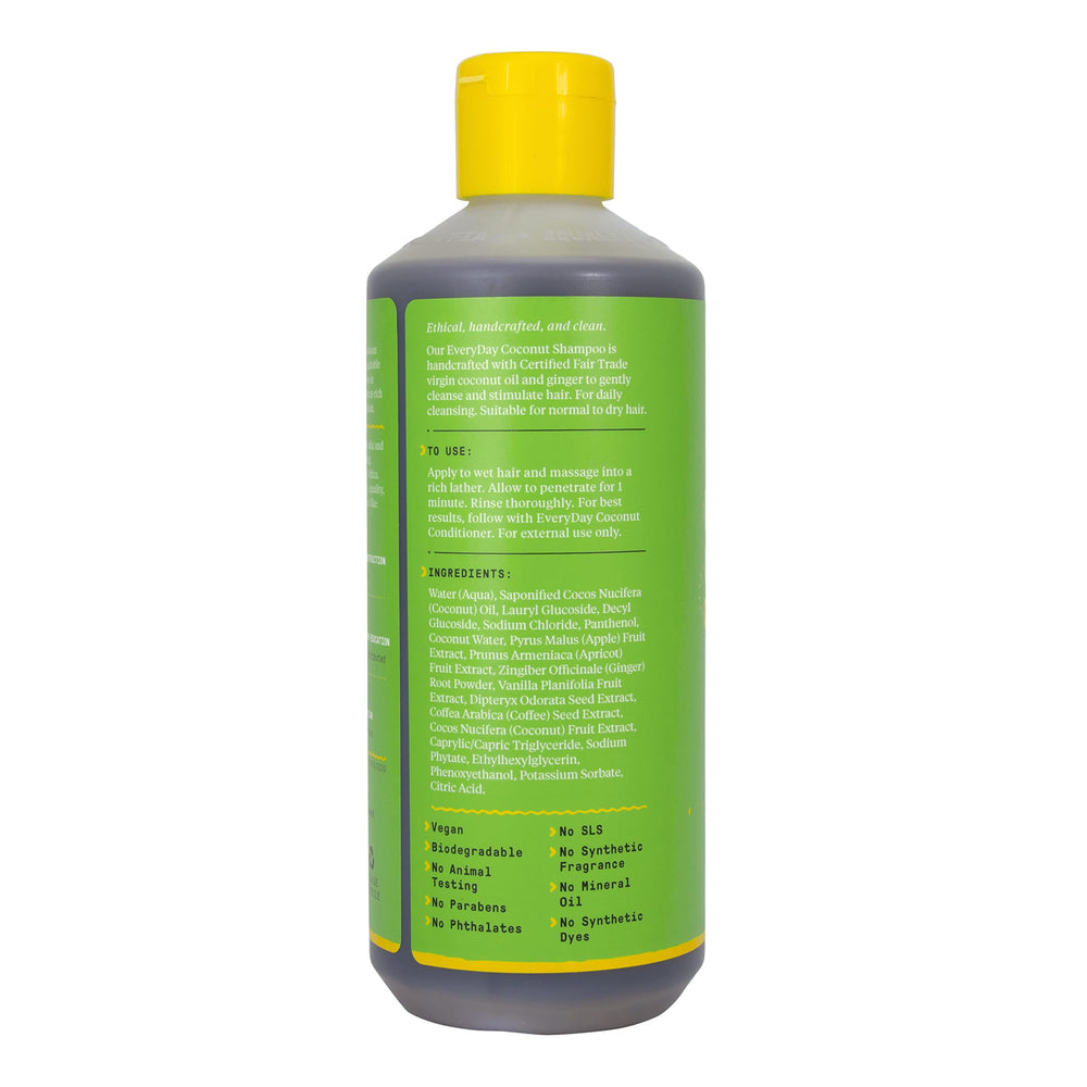 Alaffia Ginger Extract in shampoo highlights refreshing scalp care.