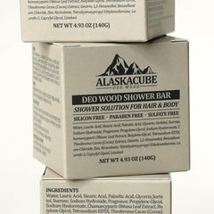 Alaskacube Deo Wood Shower Bar clinically tested for non irritation.