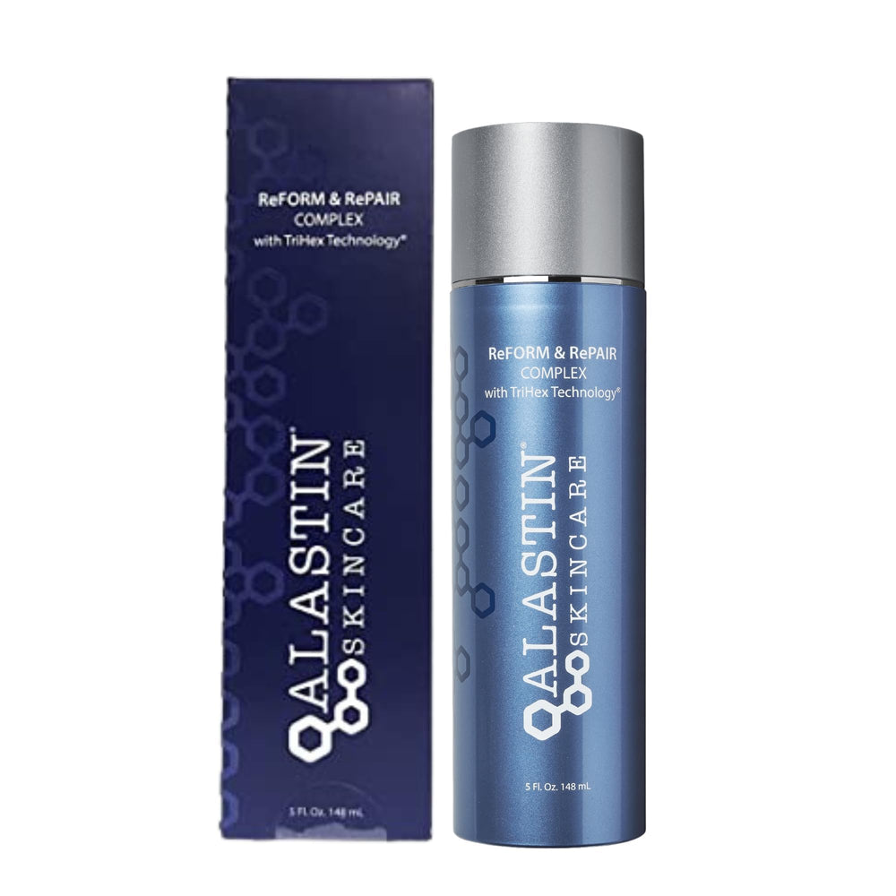 Packaging of ALASTIN Skincare ReFORM & RePAIR for convenient home recovery routine.