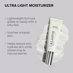 Alastin moisturizer texture swirl demonstrates quick absorption and a smooth finish.