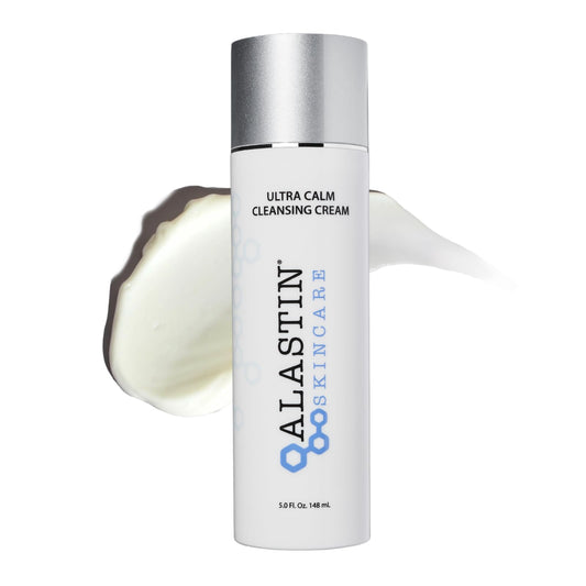 ALASTIN Ultra Calm Cleansing Cream bottle; hydrating cleanser for sensitive skin.