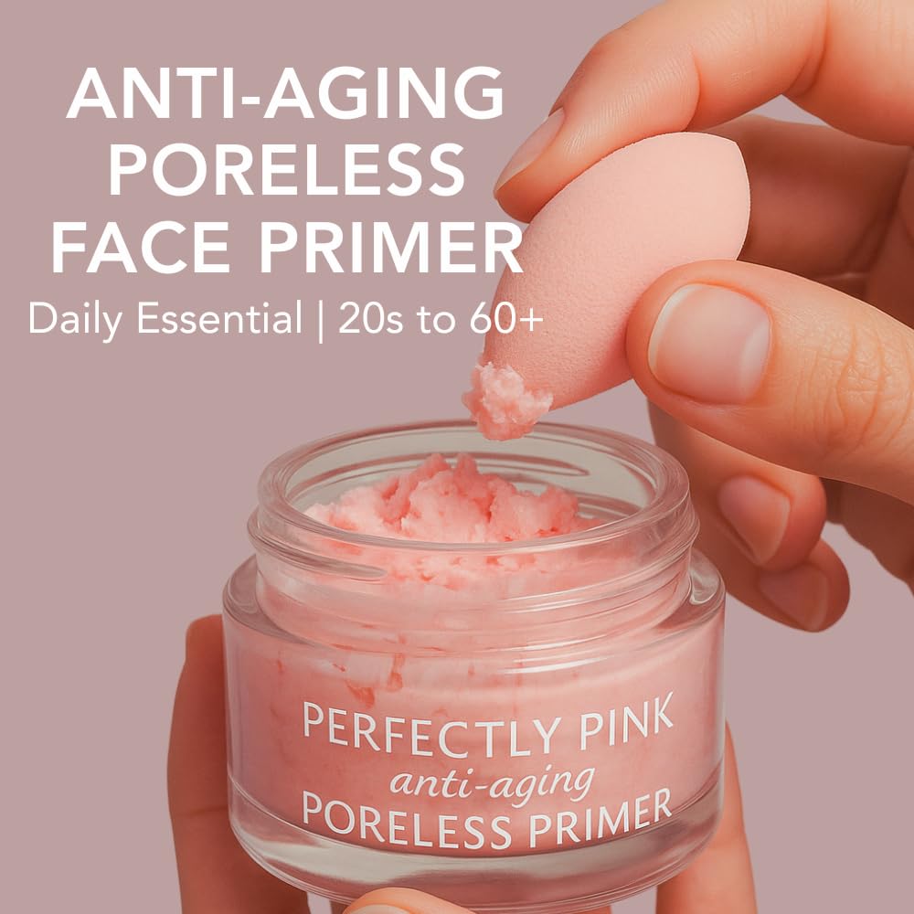 Mattifying finish of Alayne Curtiss Bridal Beauty Perfectly Pink Primer reduces shine