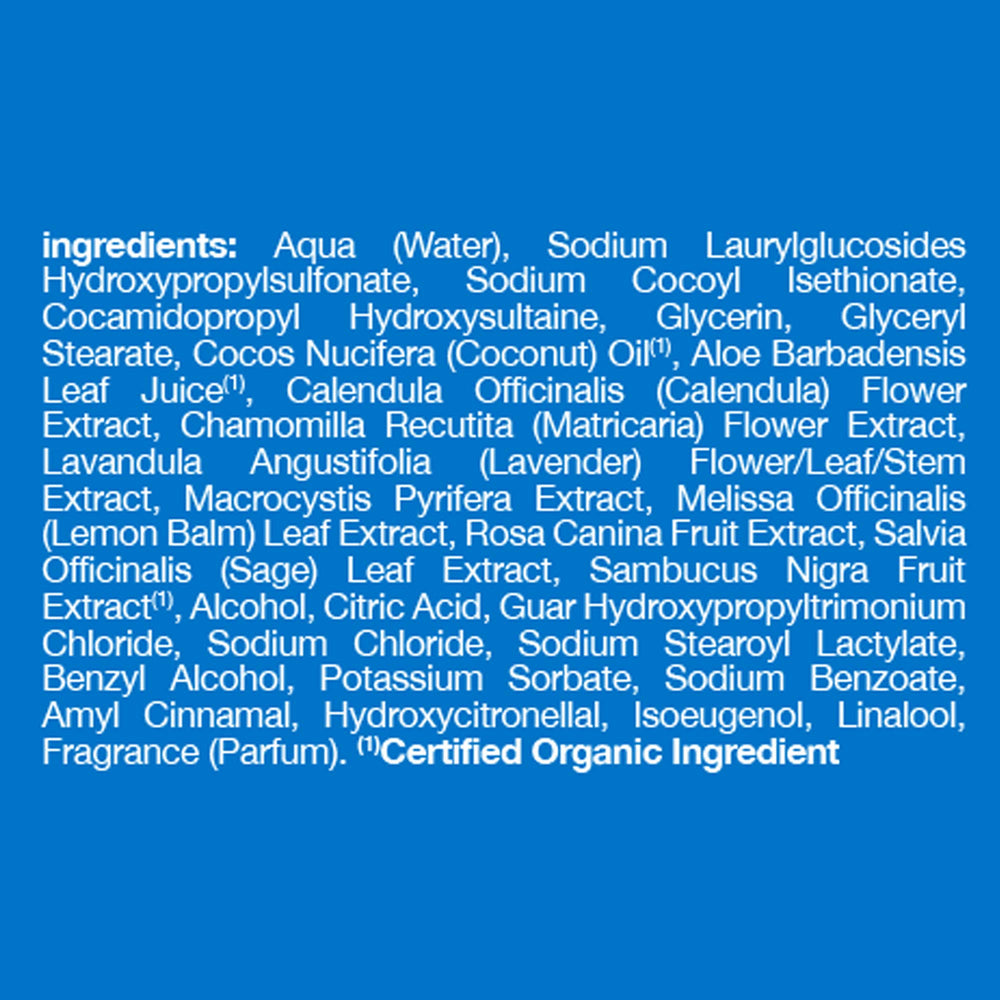 Alba Botanica Midnight Tuberose gel label closeup, highlights natural care cues for everyday bathing.