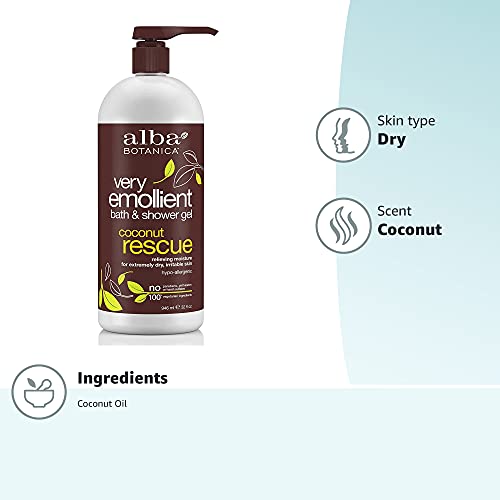 Alba Botanica Coconut Rescue front bottle for quick brand recognition