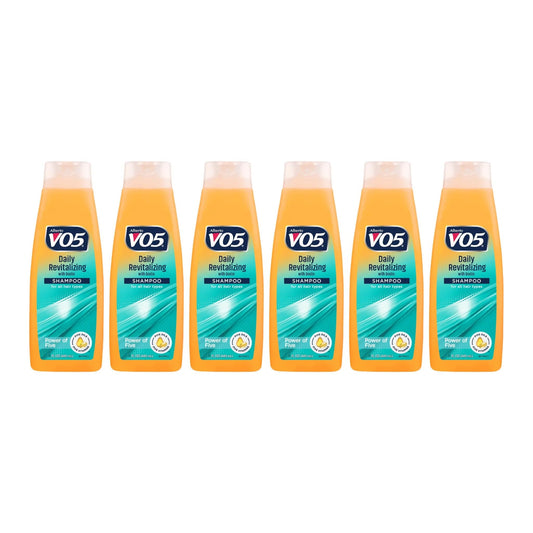 Alberto VO5 Daily Revitalizing Shampoo six-pack case for regular use.