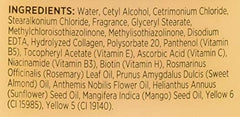 Applying Alberto VO5 Extra Body Conditioner for added hair body.
