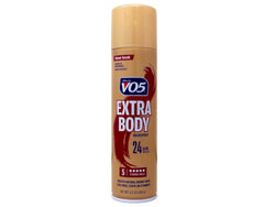 Nozzle of Alberto VO5 Hairspray Extra Body for quick, even application.