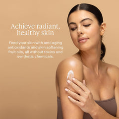 Aleavia Unscented Prebiotic Body Lotion label close-up confirms fragrance-free, paraben-free formulation.