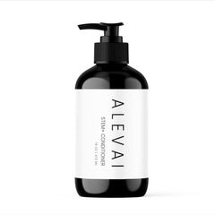 Alevai Stem+ Conditioner bottle showing sulfate-free hydration for balanced scalp