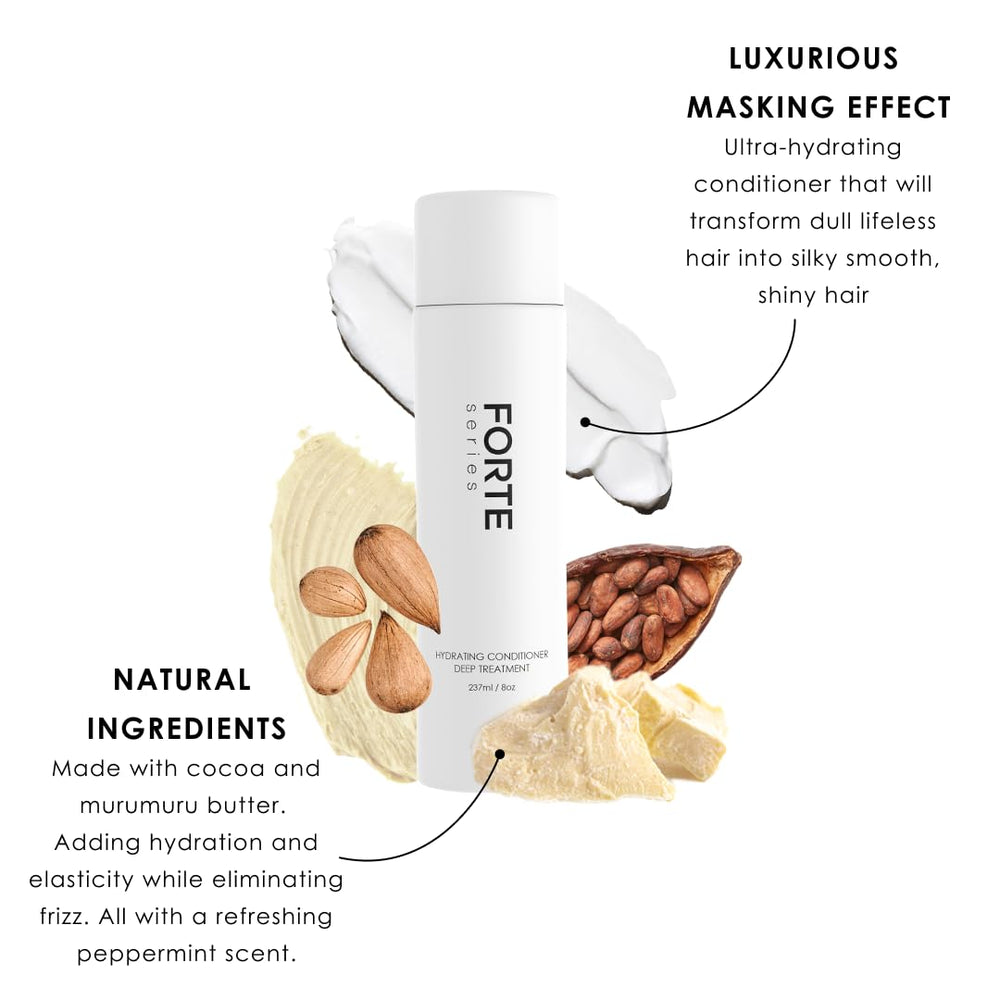 Alex Costa Hydrating Conditioner applied to damp hair for smoothness.