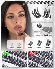 ALICE Flaunt Lash Clusters Kit top view showing bands and clusters.