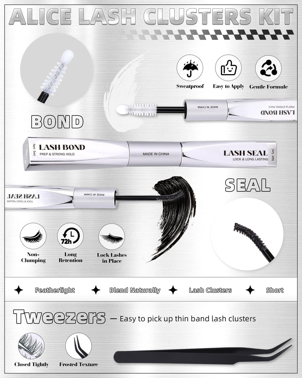 ALICE Seal bottle ensuring long-lasting hold and easy removal.
