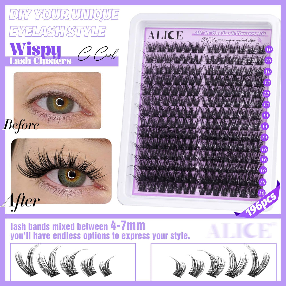 ALICE lash bands 4-7mm blend with natural lashes for easy daily wear