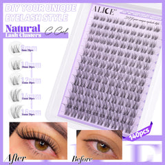 ALICE lash clusters kit 8-16mm lashes for layered volume
