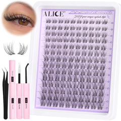 ALICE lash clusters kit natural wispy look for everyday elegance