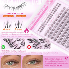 ALICROWN HAIR Wide Span Invisible Band close-up for seamless lash integration