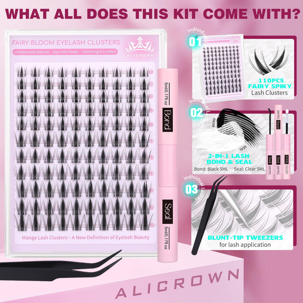 ALICROWN six-lengths 8–18mm for natural to dramatic styling