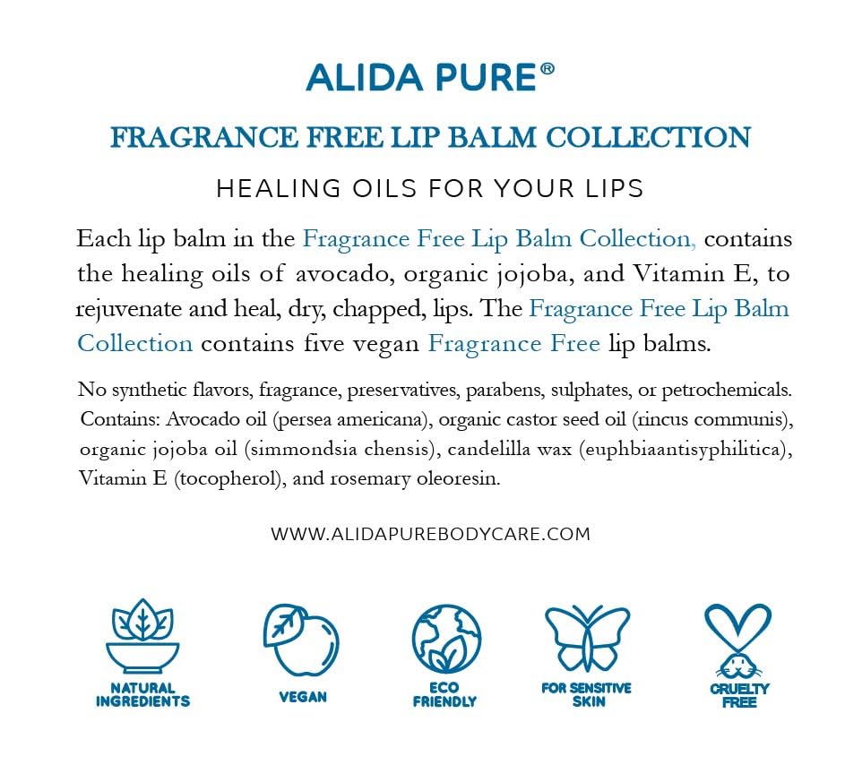 ALIDA PURE biodegradable packaging emphasizes sustainable lip care