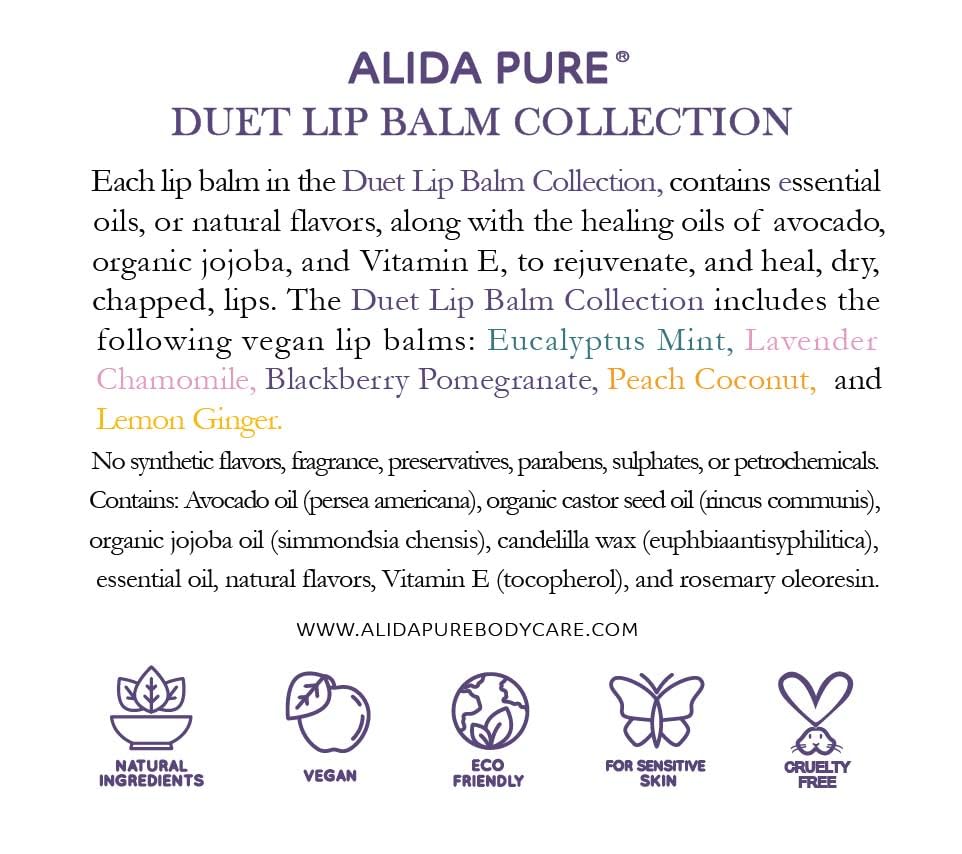 ALIDA PURE lip balm set ideal for gifting and daily rituals