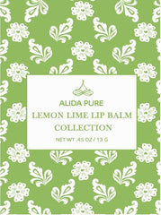 ALIDA PURE Lemon Lime Lip Balm being applied for instant moisture
