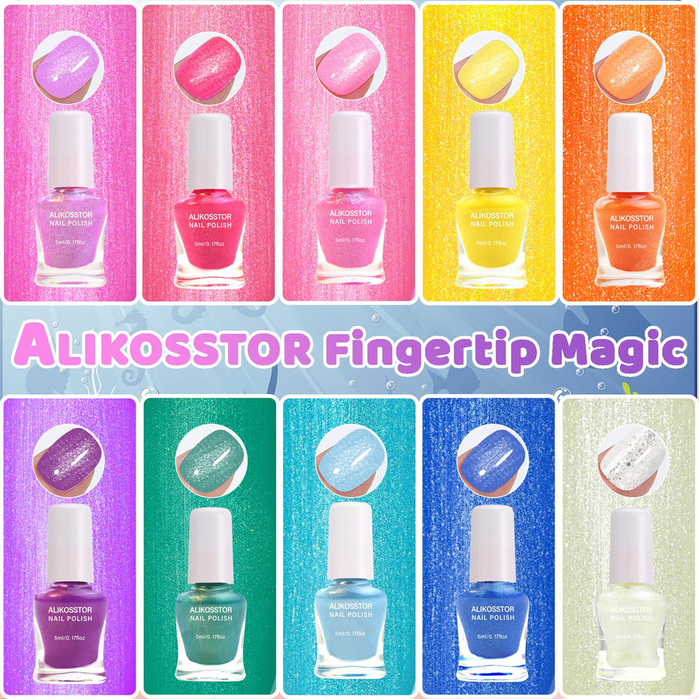 ALIKOSSTOR glitter particles closeup sparkling like tiny stars for fun nail art.