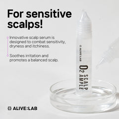 ALIVE:LAB ALIVELAB O2 bottle cap close-up with easy dosing reference.