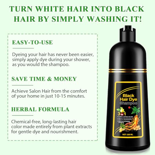ALIVER Hair Dye Shampoo finished look with healthy shine.