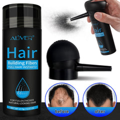 ALIVER Hair Fibers color match for a seamless blend