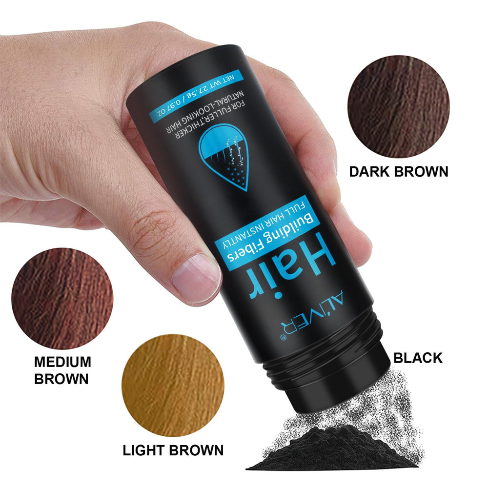 ALIVER Hair Fibers fuller look after 30 seconds