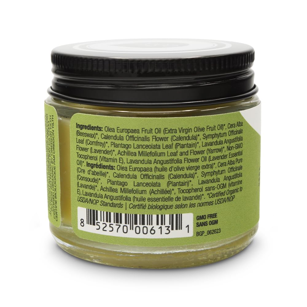 All Good Goop balm lavender calendula highlighting calming ingredients.