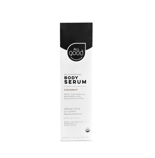 All Good Rejuvenating Body Serum bottle front for deep nourishment.