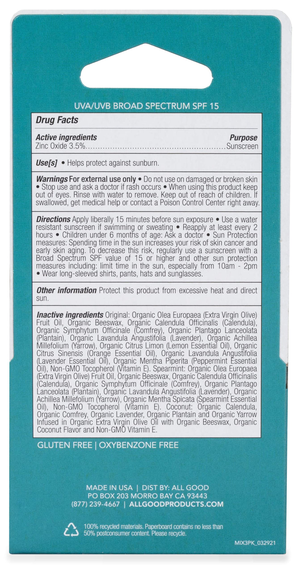 All Good lip balm application closeup highlights smooth, nourished lips after use