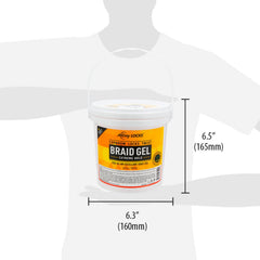 AllDay Locks Braid Gel Extreme Hold close-up reveals shine and control.