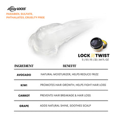 AllDay Locks Lock N Twist Supreme Hold gloss-finish image highlights hydration