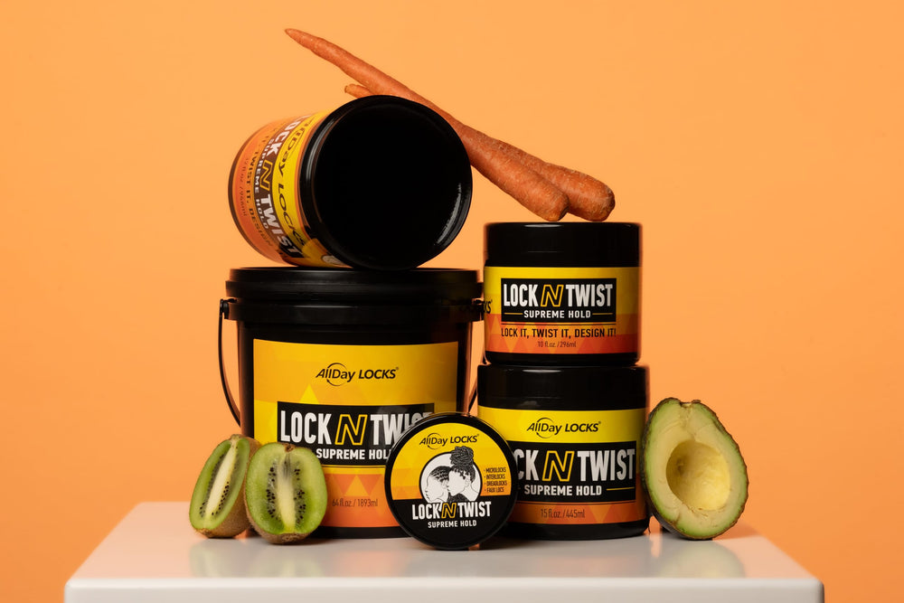 AllDay Locks Lock N Twist Supreme Hold microlocs close-up demonstrating precise hold