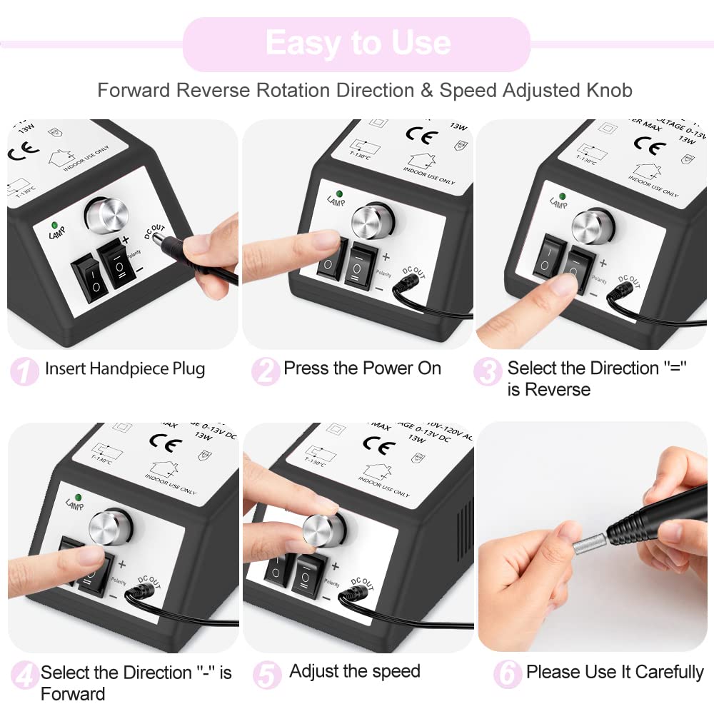 alle's nail drill packaging box ready for gifting and display