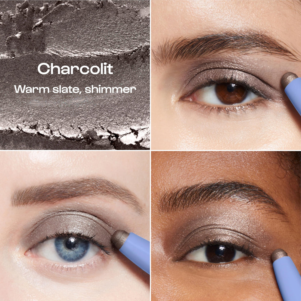 ALLEYOOP 11th Hour blendable creamy application with gray shimmer finish.