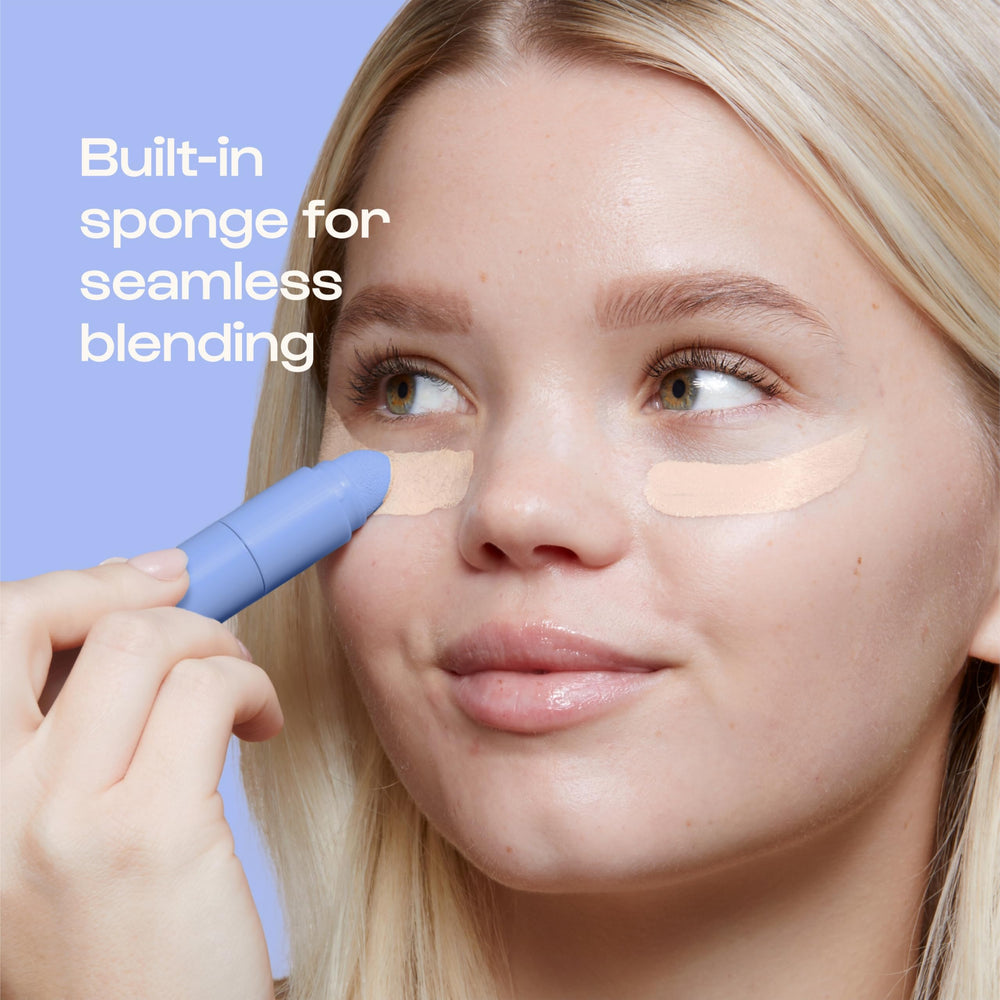 ALLEYOOP Game Face Concealer with Aloe Stem Cell Extract hydrates while providing coverage.
