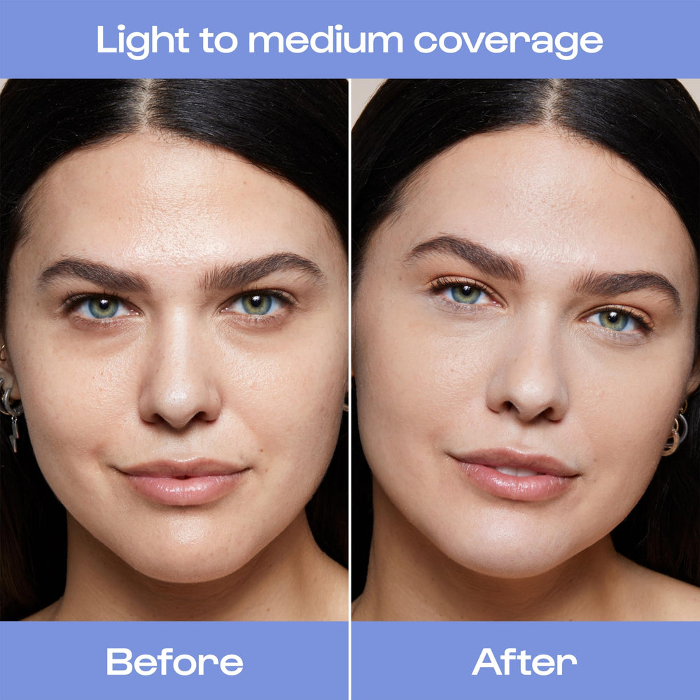 ALLEYOOP Game Face Concealer brightens under-eye areas for a natural glow.