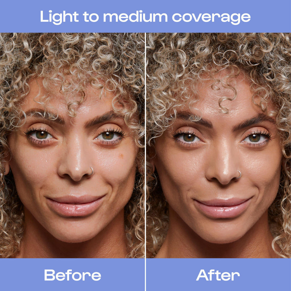ALLEYOOP Sunsational applied on cheek demonstrates natural tint and glow.